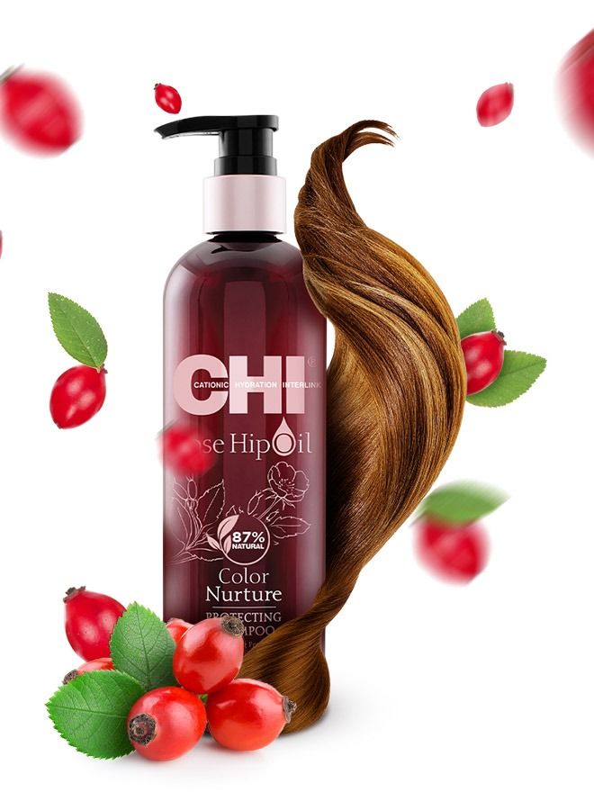 CHI Rose Hip Oil Shampoo - Image 4