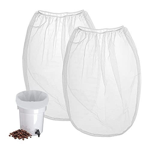 GRONGU Cold Brew Coffee Filter Bag Compatible With Toddy Cold Brew System Strainer Bag for 5 Gallon Commercial Brewers, Washable & Reusable - 2 Pack - Image 1