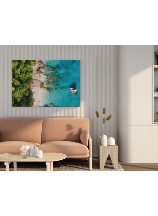 Home Gallery Croatia Panoramic coast Canvas Wall Art 120x80 - Image 3