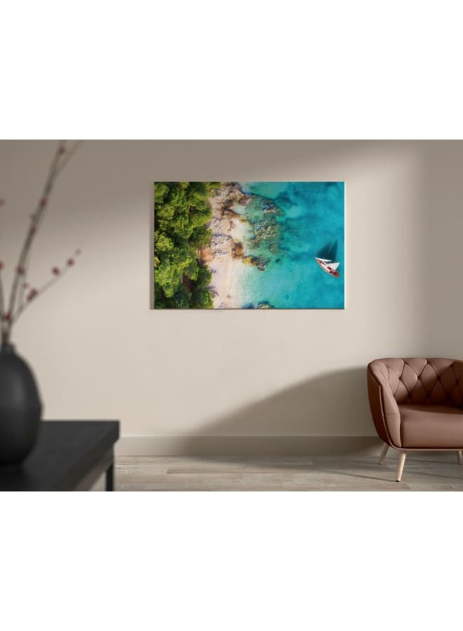 Home Gallery Croatia Panoramic coast Canvas Wall Art 120x80 - Image 5