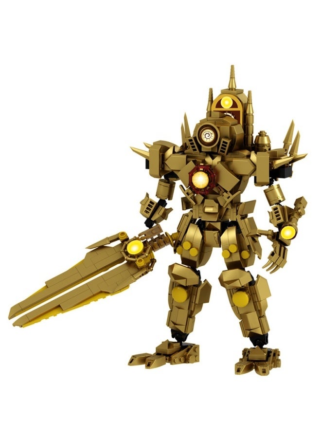 General Deformation clock man building block model decoration toys children's educational game accessories assembling game gifts for family and friends  - Image 1
