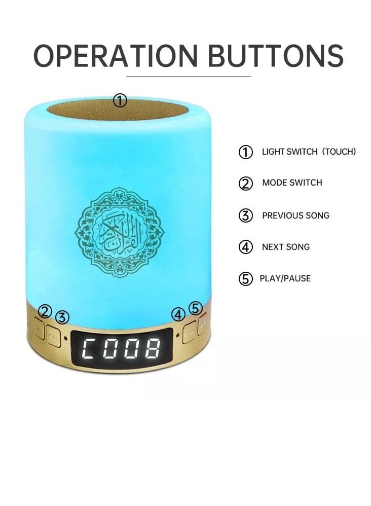 Equantu Quran Speaker SQ-122 Portable Wireless Multicolour - Image 2