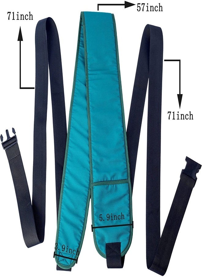 Generic - Bed Restraint Strap Medical Bed Restraint Anti-Fall Waist Belt for Elderly Wheelchair Seat Safety Belt Medical Bed Restraints for Elderly Chest Cushion Seat Belt Medical Bed Safety Assist - Image 1