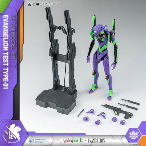 YOLOPARK Evangelion Figure - 7.87 Inch Highly Articulated Humanoid Decisive Weapon Neon Genesis Evangelion Model Kit (EVA-01) - Image 2