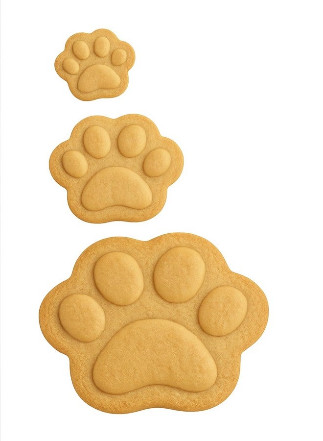 Mighty Gadget 3 Pack of Adorable Dog Paw Shapes Cookie Cutter Set in 1.75”, 2.75", & 3.75" Sizes - Hand Made in the USA by Mighty Gadget (Random Color) - Image 5
