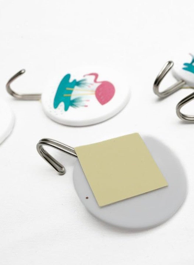 CATANES 9 Pcs Sticky Hook Flamingo Hook 4x1.5x5 Cm Multicolour  - Image 2