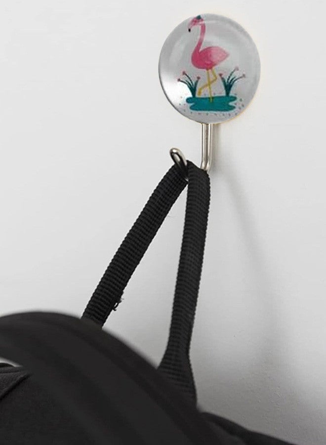 CATANES 9 Pcs Sticky Hook Flamingo Hook 4x1.5x5 Cm Multicolour  - Image 4