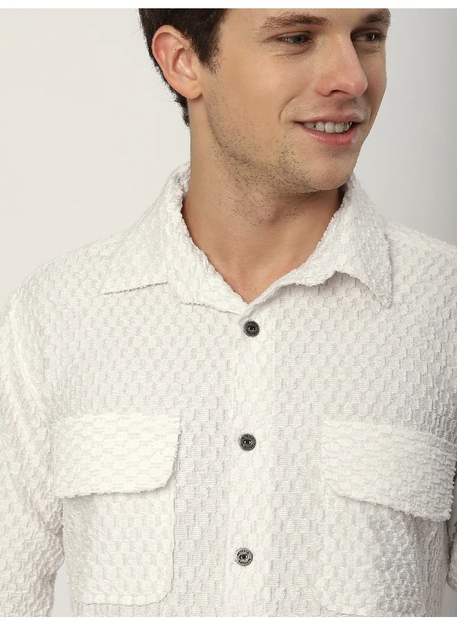 بيونغ White Terry Textured Shirt