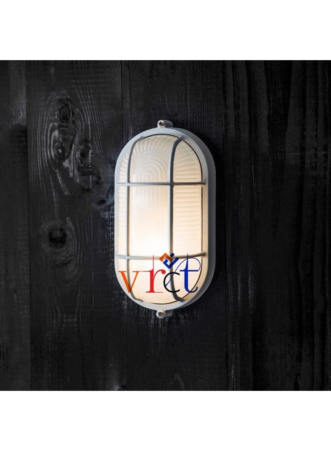 VRCT Plastic Waterproof Outdoor Bulkhead Small Light | Exterier Wall Light Lamp For Offices/Home (Cool White, Set Of 2) - Image 3