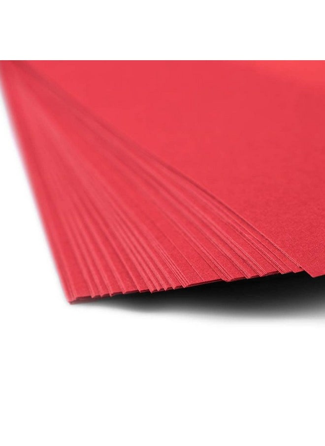 JAM Paper Colored 24Lb Paper - 90 Gsm - 8.5 X 11 - Red Recycled - 50 Sheets/Pack  - Image 3