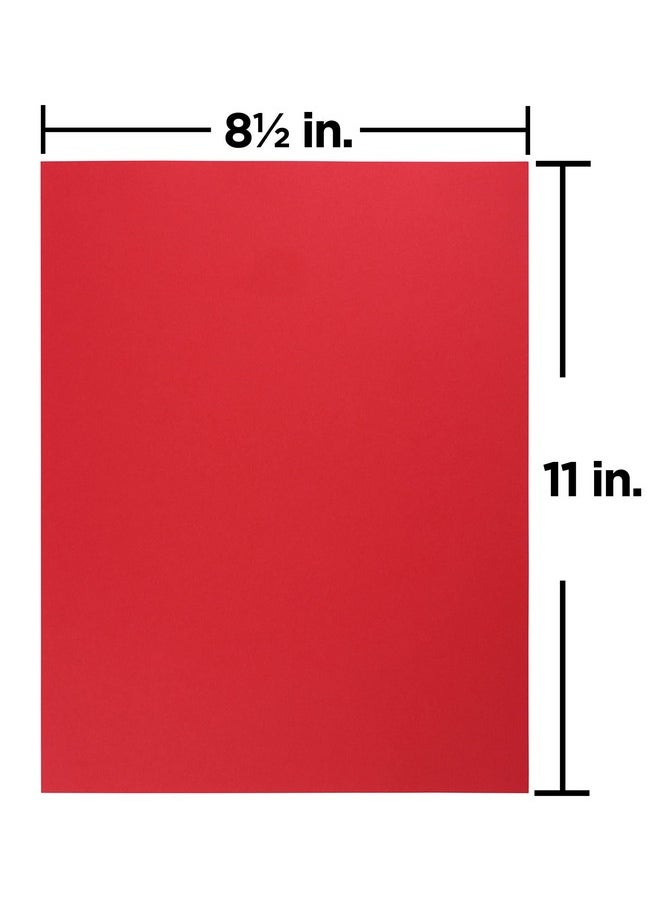JAM Paper Colored 24Lb Paper - 90 Gsm - 8.5 X 11 - Red Recycled - 50 Sheets/Pack  - Image 4