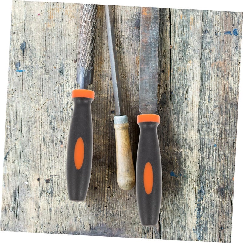 12Pcs 5mm Replacement Rubber File Handles Non Slip Two Tone Grip Set Tool Accessories - Image 5