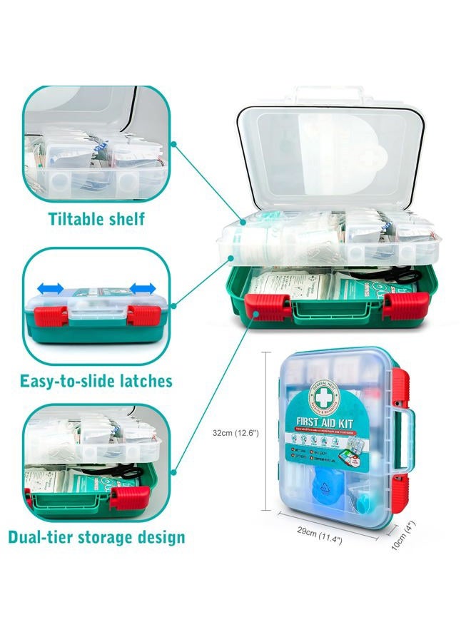 General Medi 420 Pieces Professional First Aid Kit - HardCase First Aid Box - Contains Premium Medical Supplies for Travel, Home, Office, Vehicle, Camping, Workplace & Outdoor - Image 5