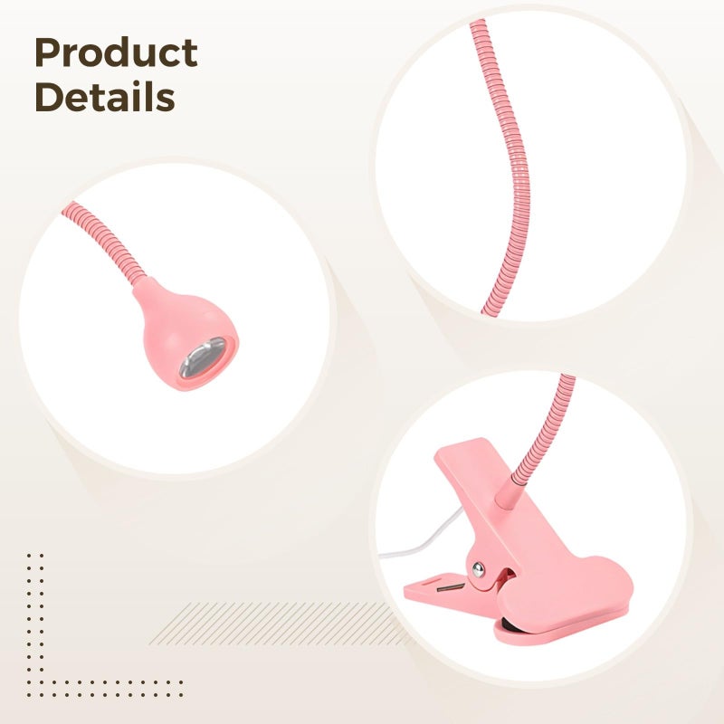 Adjustable Neck USB Powered Clip On Nail Lamp for Home Manicure - Image 5
