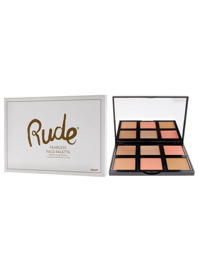 Rude Face Palette - Fearless by Rude Cosmetics for Women - 0.634 oz Makeup - Image 4
