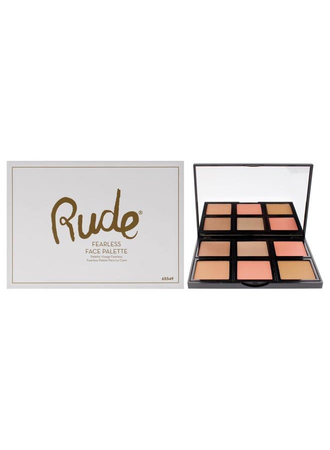Rude Face Palette - Fearless by Rude Cosmetics for Women - 0.634 oz Makeup - Image 1