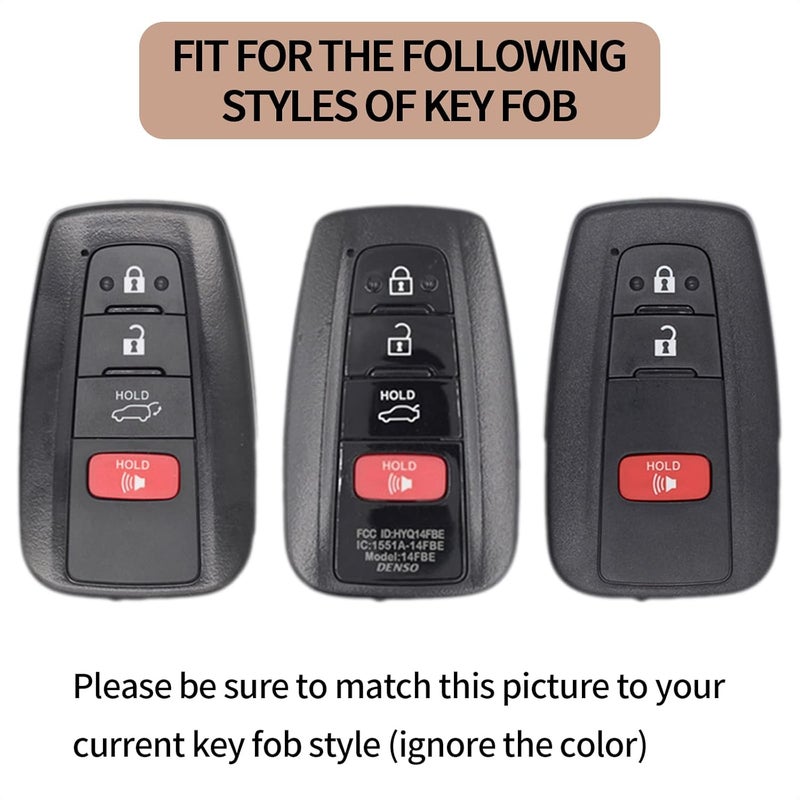 TANGSEN Key Fob Case TPU Cover Compatible with Toyota Avalon Camry C-HR Corolla Prius Prime RAV4 2 3 6 Button Ultra-Thin Transparent Full Protection Key Shell - Image 4