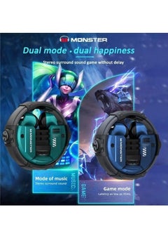 Monster MONSTER AirMars XKT10 Wireless Gaming Headphones, Green  - Image 4