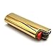 Lucklybestseller Metal Lighter Cover Case Pouch Holder Mirror Surface Gold Plain Color for BIC Full Size Classic Lighter Type J6 Idea for DIY Gift Gold - Image 1