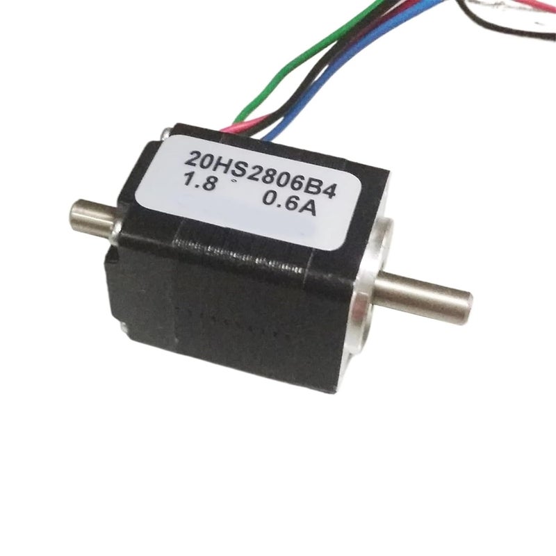 Stepper Motor 28mm Length 1 8 Degree Step Angle 1 4N Cm Torque 0 6A Double Shaft - Image 4