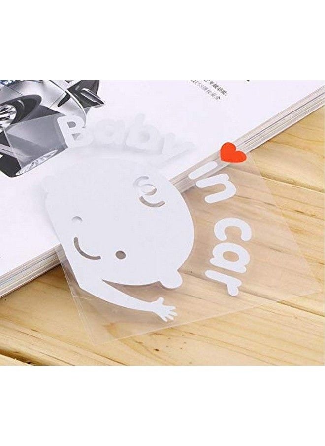 Everyday Baby In Car Waving Sticker Baby On Board Sign For Carkids In Car Decal Sticker Safety Sign Cute Car Decal Vinyl Car Sticker (2Packbaby In Car Waving(Boy))  - Image 4