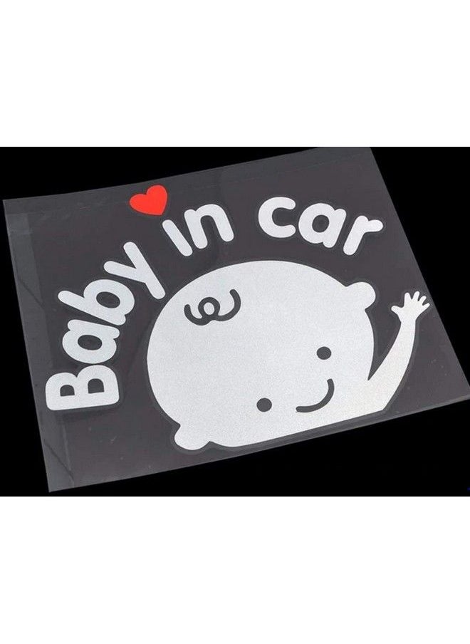 Everyday Baby In Car Waving Sticker Baby On Board Sign For Carkids In Car Decal Sticker Safety Sign Cute Car Decal Vinyl Car Sticker (2Packbaby In Car Waving(Boy))  - Image 3