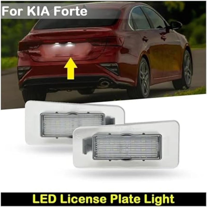 Wivplex Car Rear White License Plate Light for Kia Forte 2011-2018 - Image 4