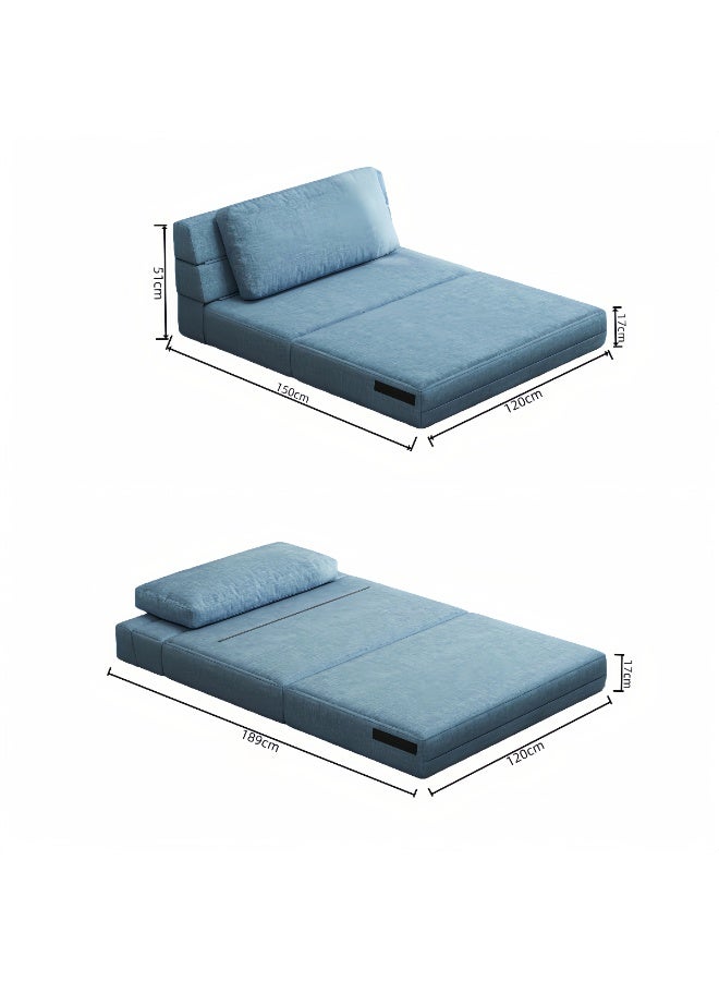 Castlery 3-in-1 Sofa Bed - 120cm Foldable Convertible Sofa Chair for Sitting, Lounging & Sleeping, High-Density Foam with Cushion for Supreme Comfort, Pull Out Bed Lounge for Living Room & Bedroom Home furniture - Image 4