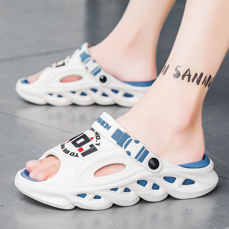 Men'S Anti-Slip Slippers For Driving, Sports And Leisure Soft-Soled Beach Sandals - Image 4