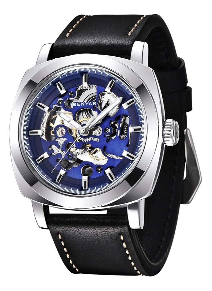 BENYAR Watches for Men Luxury Leather Luminous Water Resistant Automatic Mechanical Wristwatch 5121  - Image 2