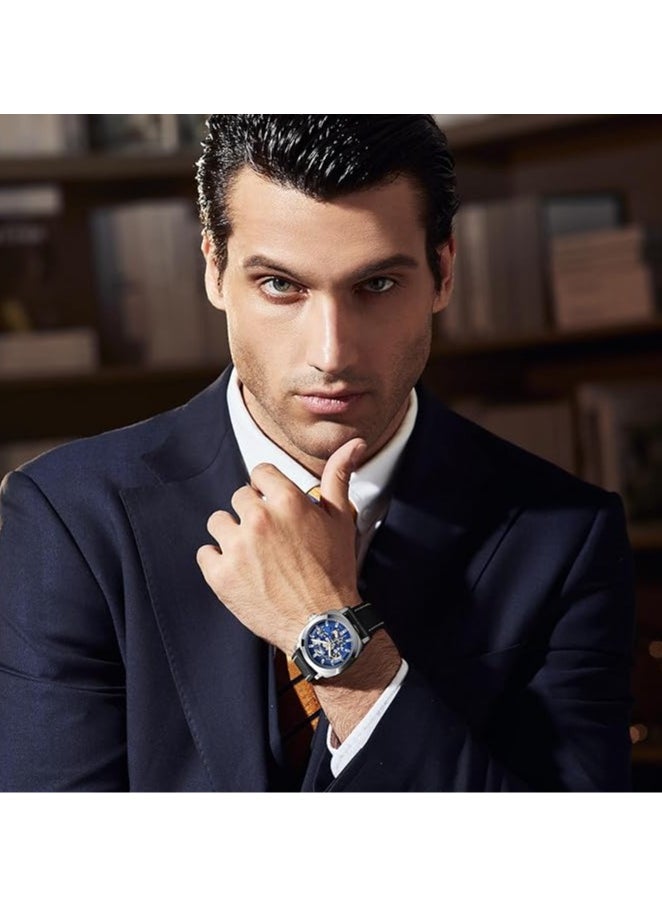 BENYAR Watches for Men Luxury Leather Luminous Water Resistant Automatic Mechanical Wristwatch 5121  - Image 3