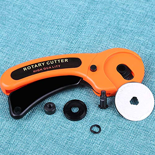 ZMAAGG Rotary Cutter, Professional 45mm Rotary Fabric Cutter, Rotary Cutter for Fabric, Card Paper Sewing Quilting Roller Fabric Cutting Tailor Scissors Tool Dress Clothes Making DIY Tool - Image 4