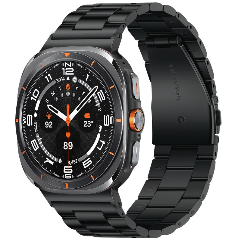 AXIYIBZI No Gap Metal Strap Compatible with Samsung Galaxy Watch Ultra 47mm – 22mm Premium Steel Replacement Band for Men & Women - Image 1