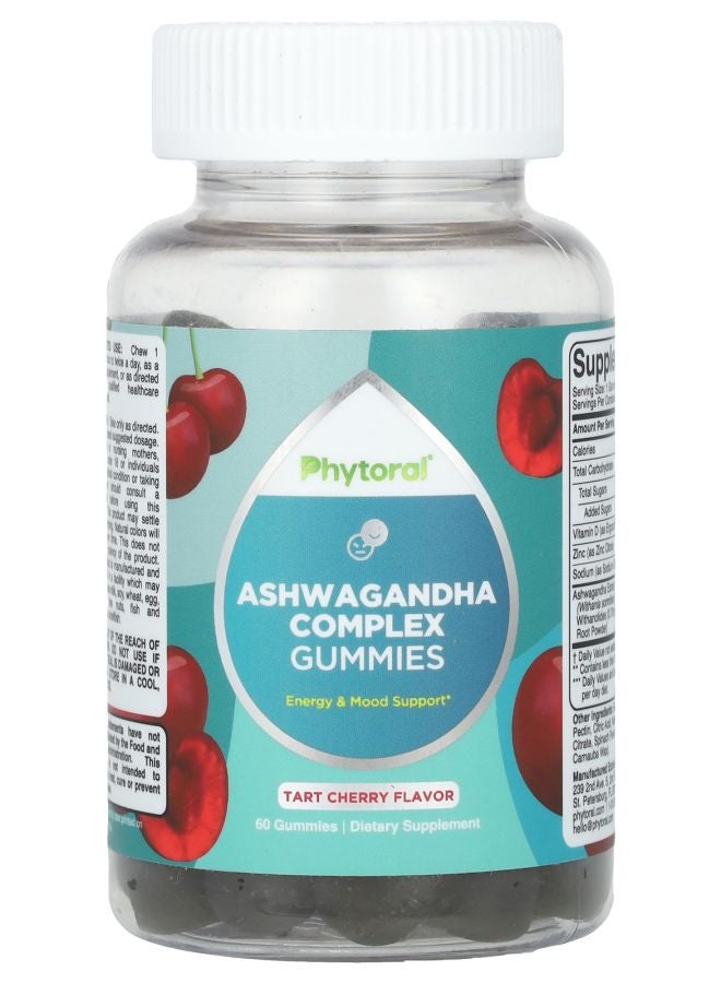 Phytoral Ashwagandha Complex Gummies Tart Cherry 60 Gummies - Image 1