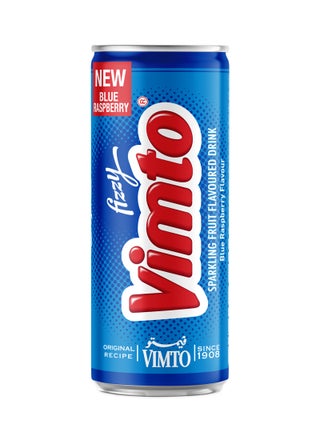 Blue Raspberry Fruit Flavoured Drink Can