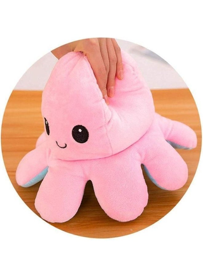 Reversible Octopus Plush Toy – Double-Sided Mood Expression Doll with Happy & Angry Faces – Soft Stuffed Animal for Kids & Adults – Random Colors – Cute Gift for Birthdays, School, Desk or Emotional Learning – Flip Inside Out Easily - Image 5