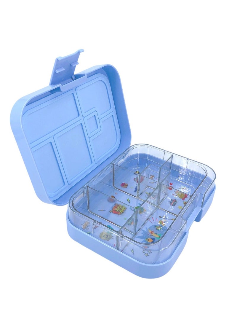TINY WHEEL Tiny Wheel baby lunch Box Baby blue 6 Compartments  - Image 4
