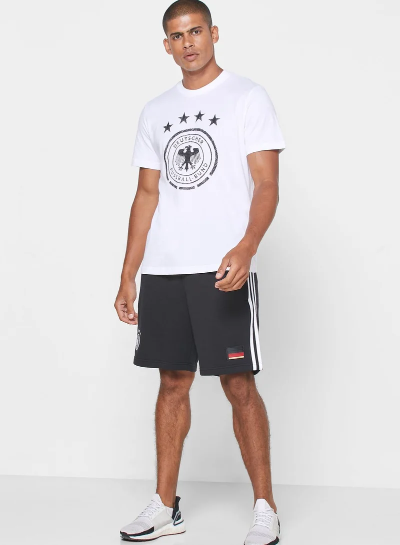 Adidas Germany 3 Stripe Shorts