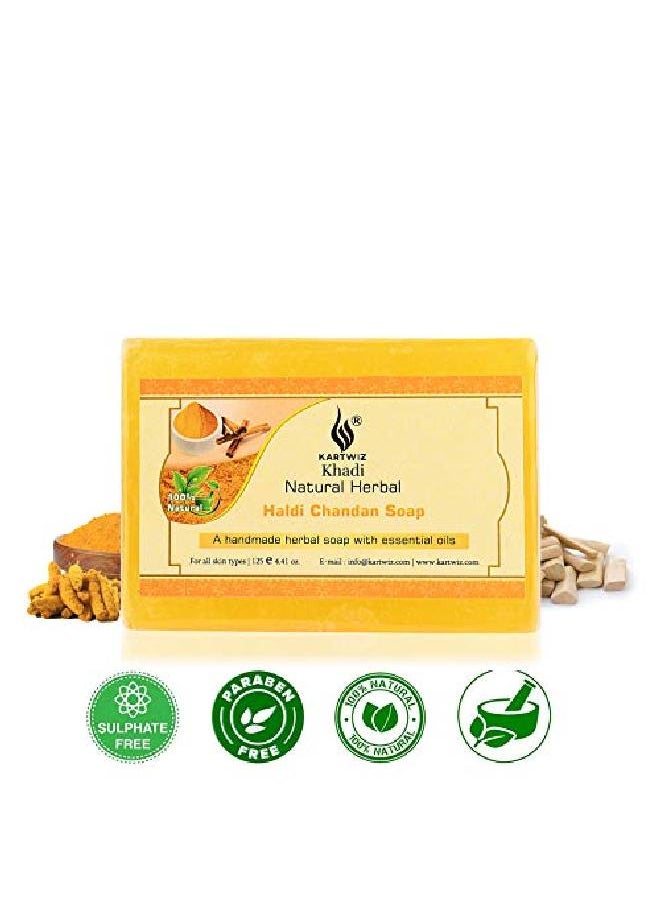Khadi Natural Herbal صابون عشبي طبيعي مصنوع يدويًا مع زيوت عطرية assorted || عبوة من 12  - Image 4