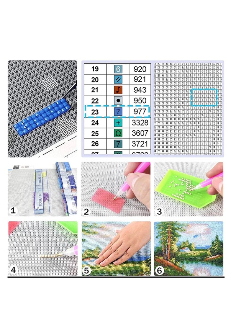 STRATEG DIY 5D Round Diamond Painting Craft Kit Multicolor - Image 4