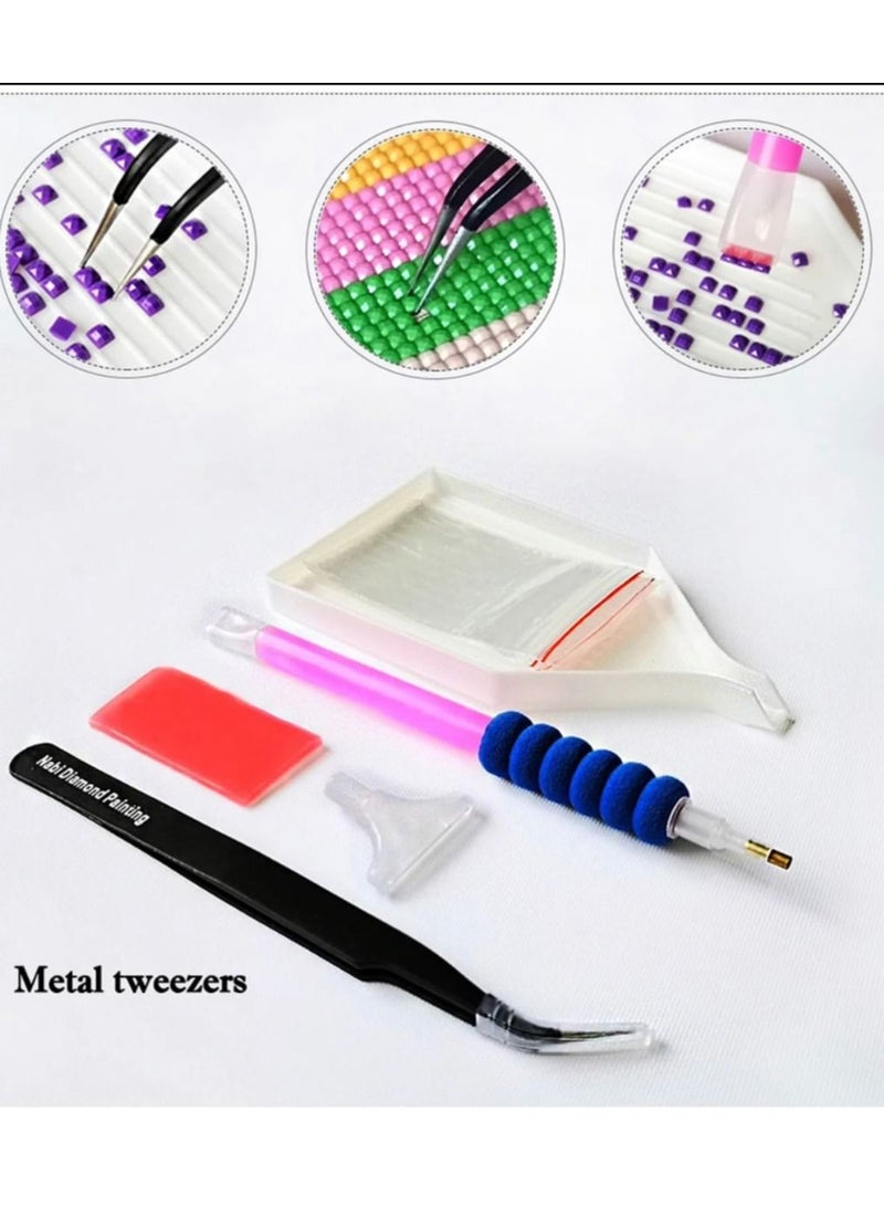 STRATEG DIY 5D Round Diamond Painting Craft Kit Multicolor - Image 5