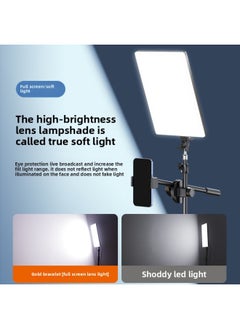 ماركة غير محددة ضوء ملء مباشر LED لغرفة البث المباشر، مرساة مخصصة للتجميل، ضوء الوجه الاحترافي، ضوء التصوير في الاستوديو، لون فاتح للصور: 12 بوصة بدون دعامة  - Image 5