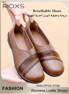 RIOXS Womens Loafer Flats Shoes Supportive and Comfortable Slip-Ons Uniform Formal Shoes With Low Block Heel for Work Business and Casual  - Image 4