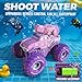 BEZGAR Amphibious Remote Control Car for Girls Pink Monster Truck Toys 116 RC Boats 24GHz Waterproof Tank with Shooting Water Pistol 4WD Allterrian OffRoad Pickup Outdoor Girls Kids Gifts - Image 4