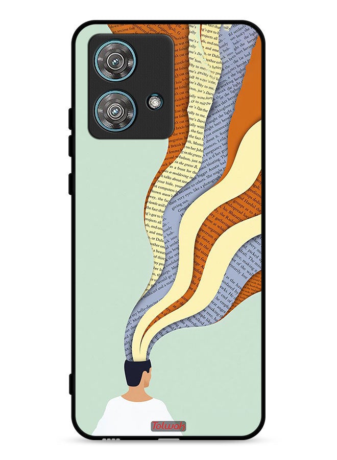Tolwak Motorola Edge 40 Neo 5G Protective Case Cover Data In Mind Art - Image 1