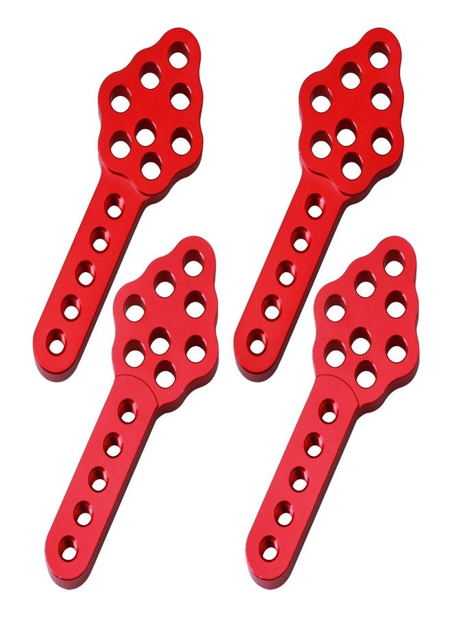 Hobbyfire Aluminum Shock Mount Lift Kit Set for 1/10 Axial SCX10 90046 D90 D110 RC Crawler Car Truck Upgrades Parts (Red) - Image 1