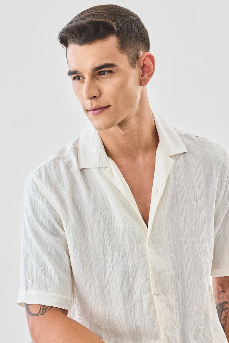 سنيتش قميص بقصة فضفاضة ومطوي