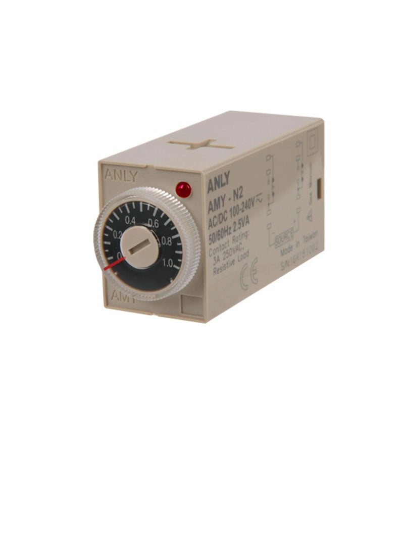 ANLY Multi Range Analogue Timer 8PIN 5A - AMY-N2  - Image 1