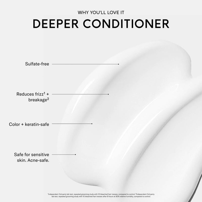 SEEN Deeper Conditioner, Fragrance Free - Non-Comedogenic & Hair Conditioner- Dermatologist-Developed - Safe for Sensitive, Eczema & Acne Prone Skin - Image 3