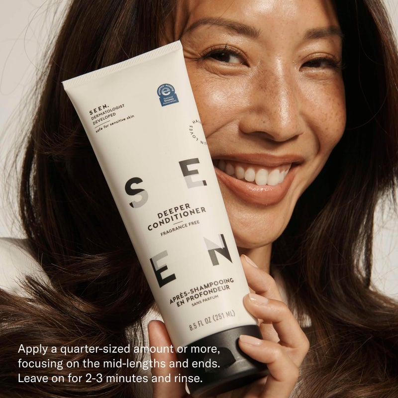 SEEN Deeper Conditioner, Fragrance Free - Non-Comedogenic & Hair Conditioner- Dermatologist-Developed - Safe for Sensitive, Eczema & Acne Prone Skin - Image 5